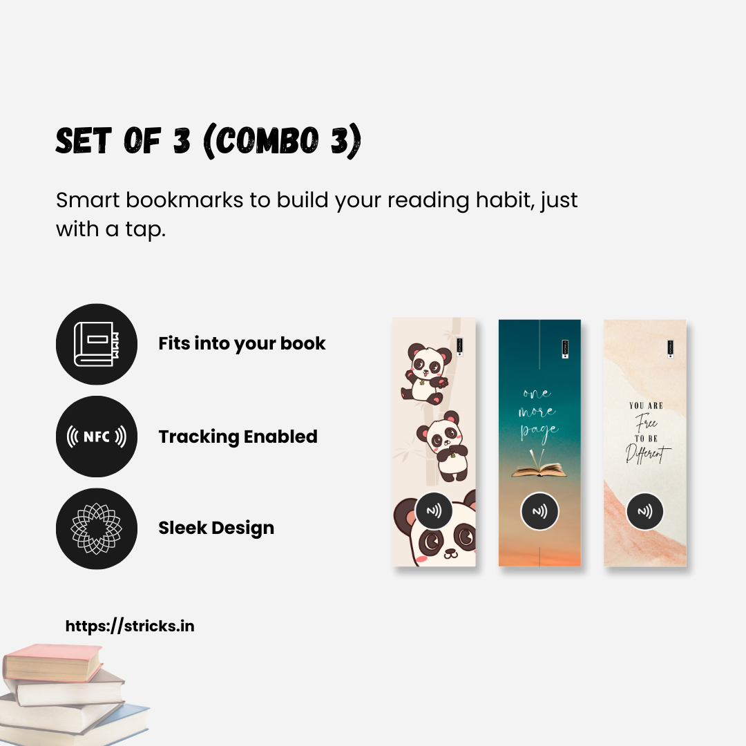 Set of 3-Combo 3 | NFC and QR based reading streak tracker