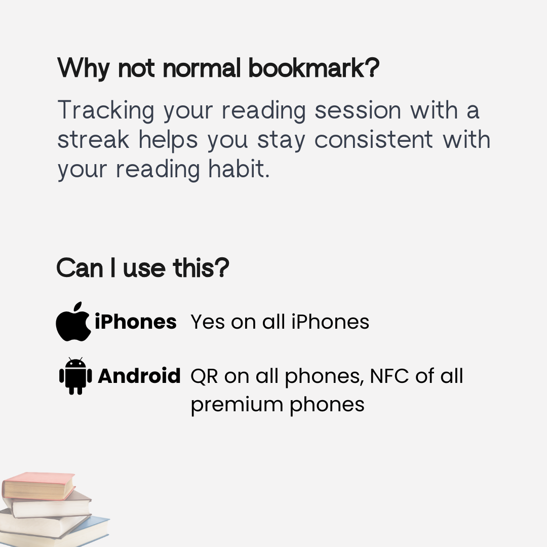 Set of 3-Combo 3 | NFC and QR based reading streak tracker