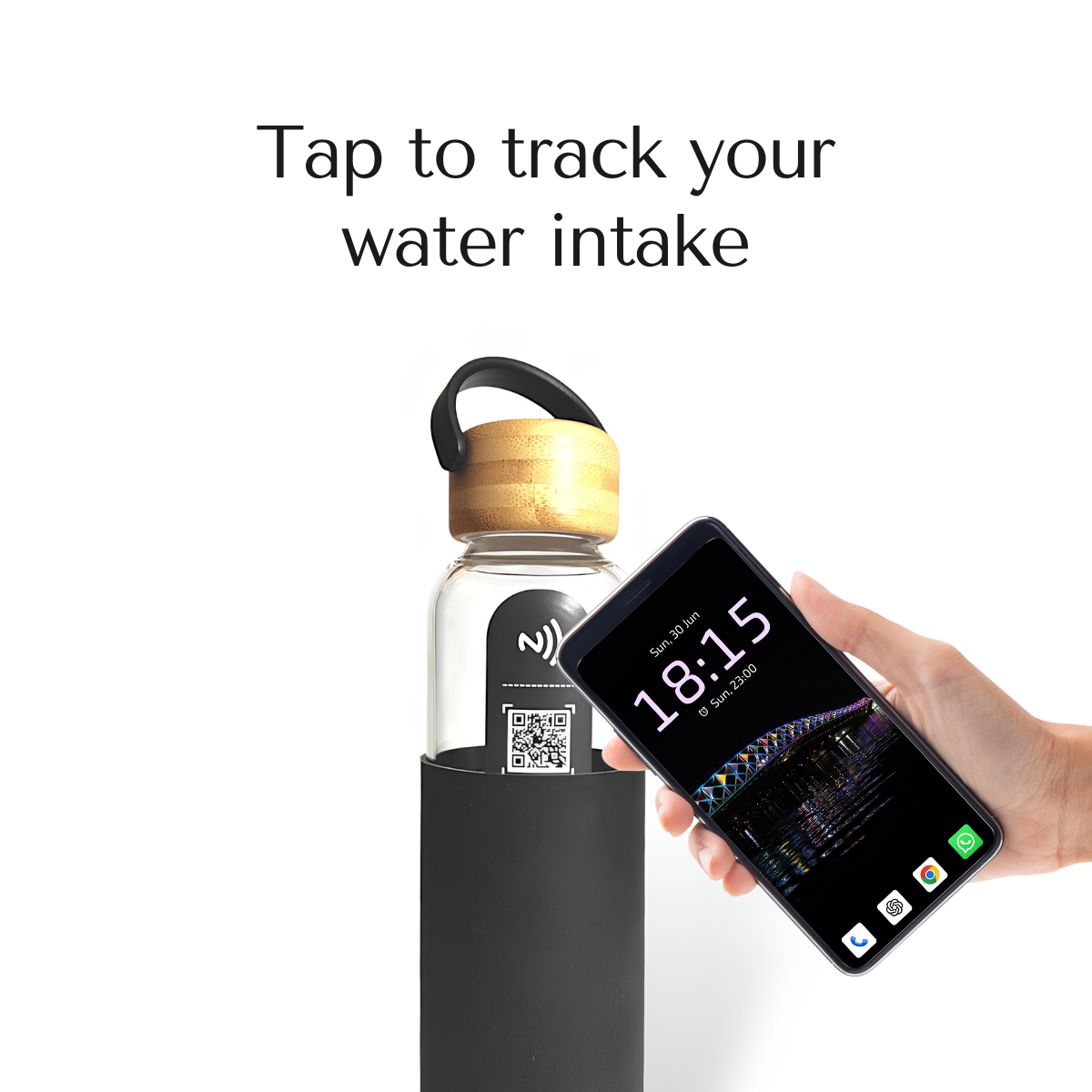 NFC & QR based water tracking bottle